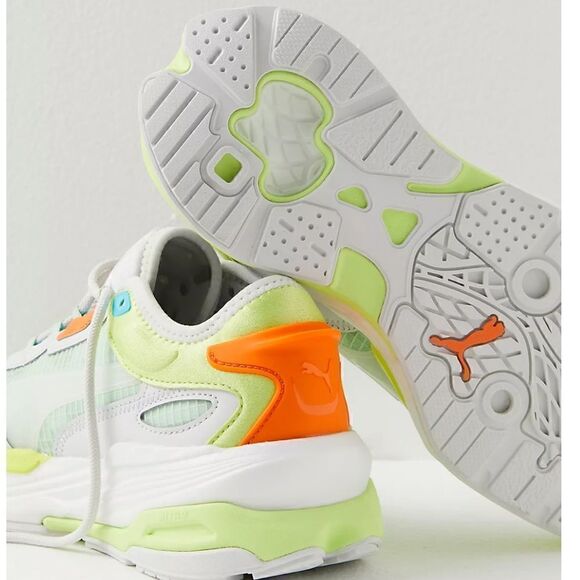 Puma Extent Nitro Tech Sneakers US 7.5 Green and Orange - Picture 10 of 11